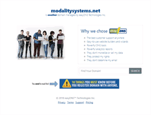 Tablet Screenshot of modalitysystems.net